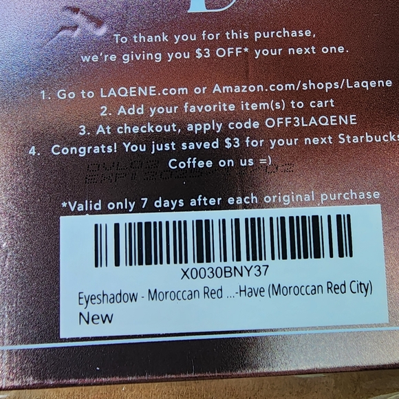 New Laqene Luxury Line Eyeshadow Moroccan Red City Ultra Creamy Palette - Picture 7 of 13